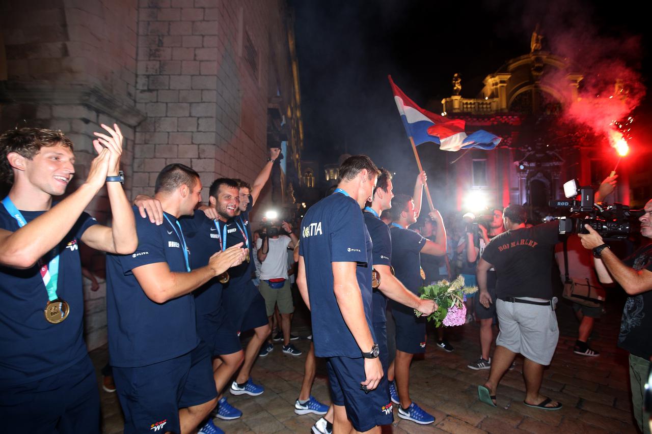 Hrvatski vaterpolisti u Dubrovniku