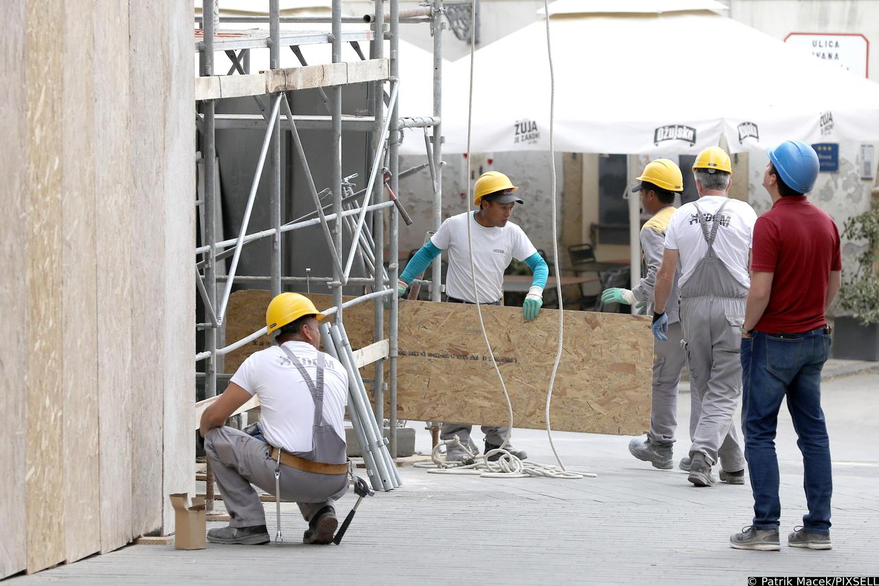 Zagreb: Građevinski radovi u centru grada