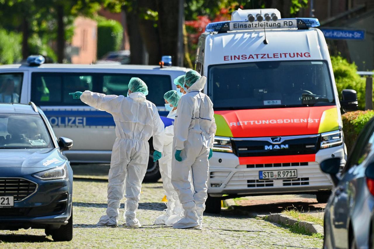 Scene of a deadly shooting in the northern town of Stade