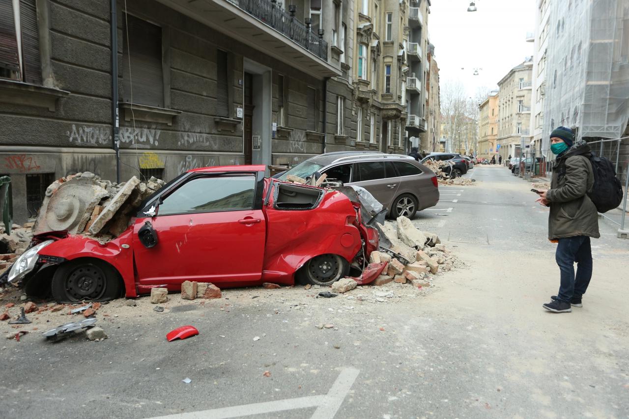 Potres koji je pogodio Zagreb uzrokovao veliku štetu u Đorđićevoj ulici