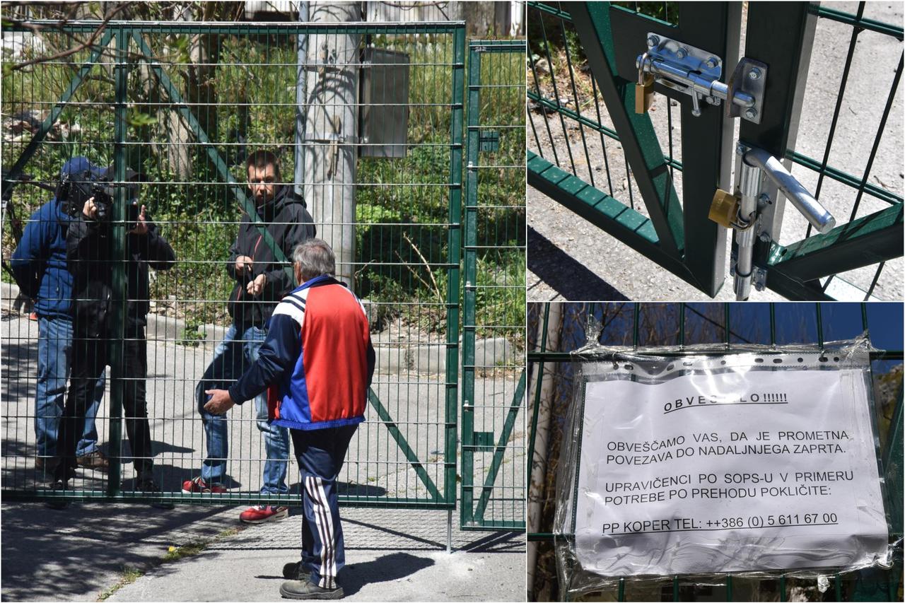 U selu Mlini postavljena željezna vrata koja dijele selo na slovenski i hrvatski dio