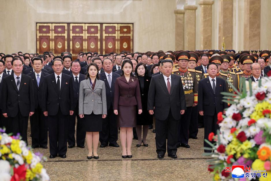 North Korean leader Kim Jong Un attends an event to celebrate the New Year, in Pyongyang