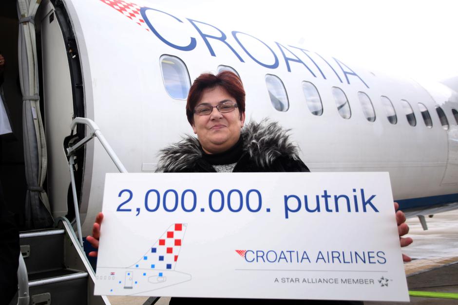 Dvomilijunti putnik Croatie Airlines