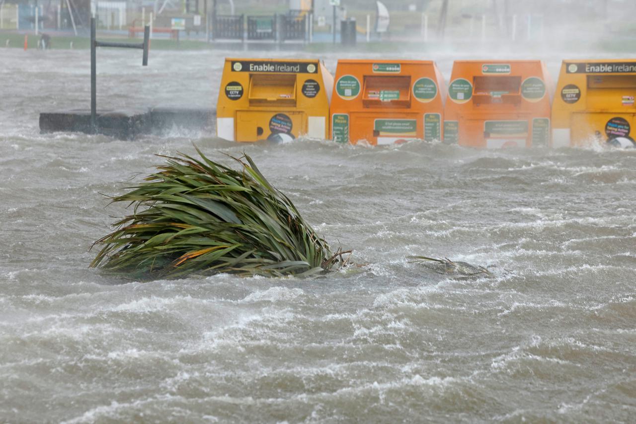 Severe weather during Storm Amy, in Galway
