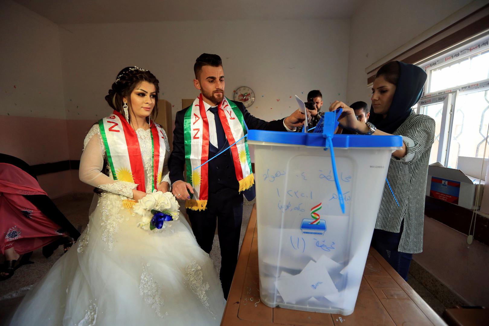 Mladenka i mladoženja iz grada Duhok kazali su u ponedjeljak dvaput “da” - za svoj brak i za državu Kurdistan