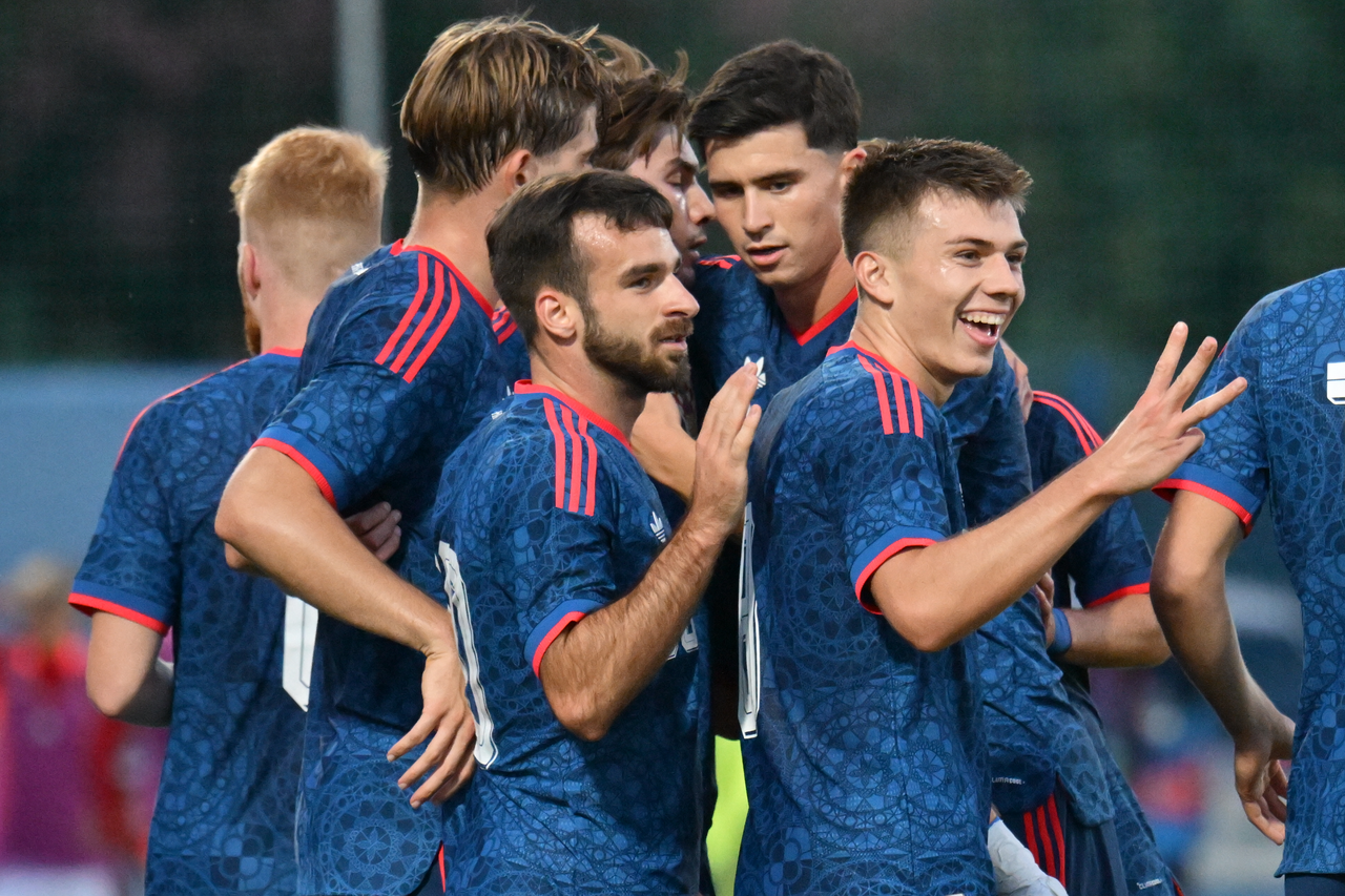 Varaždin: Hrvatska U-21 reprezentacija pobijedila Mađarsku 3:1, Jagušić zabio tri gola
