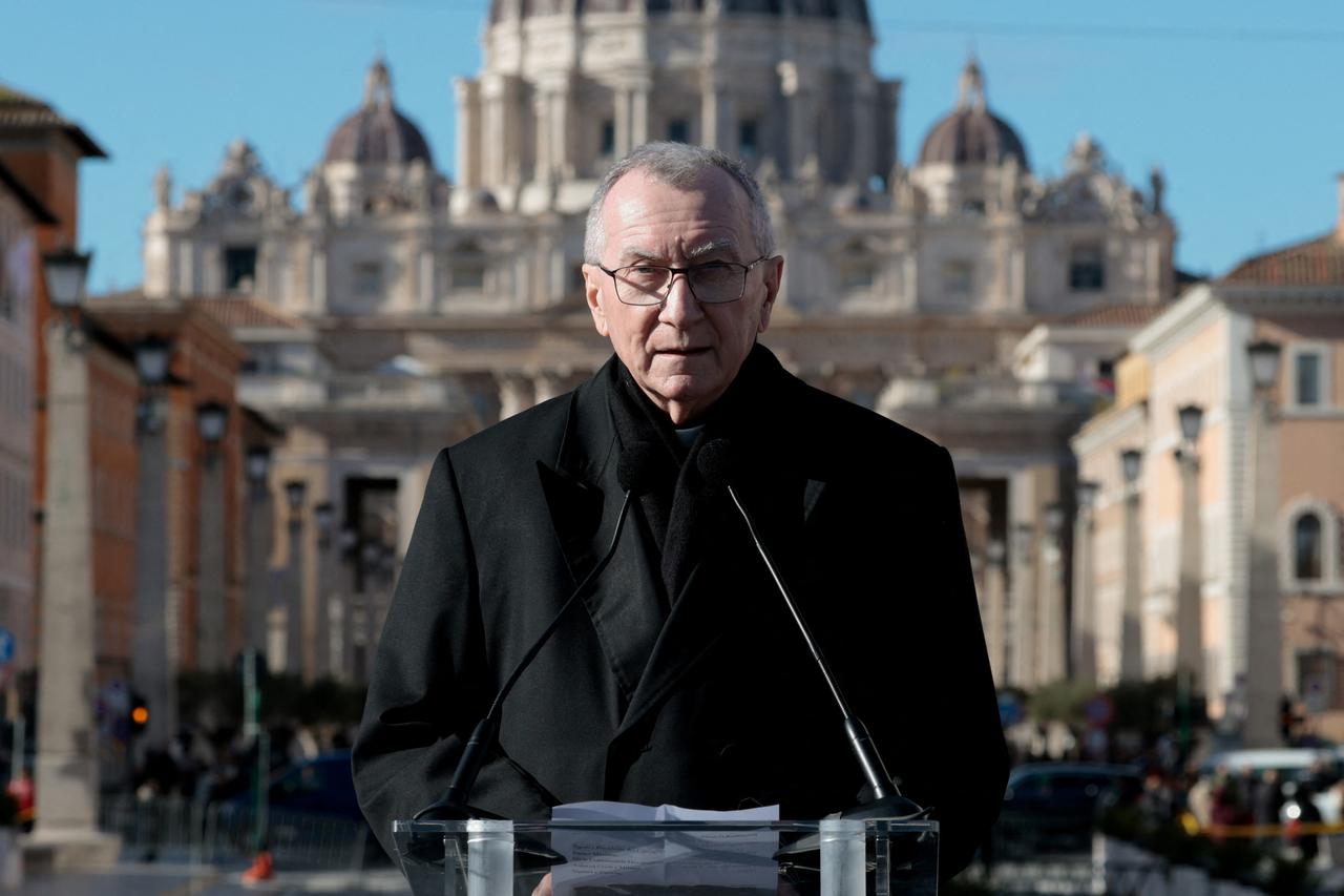 Inauguration of a new underpass for a major road junction near the Vatican, in Rome