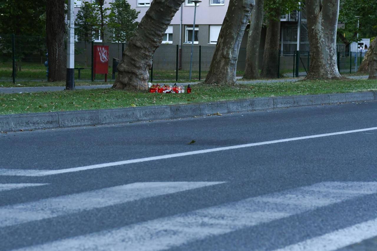 Zagreb: Upaljene su svijeće na mjestu nesreće u kojoj je smrtno stradala pješakinja