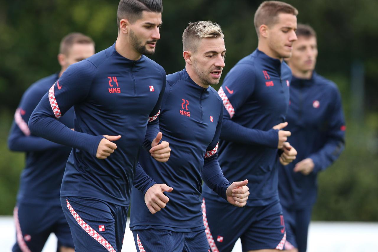 Zagreb: Trening hrvatske nogometne reprezentacije uoči utakmice s Francuskom u Ligi nacija