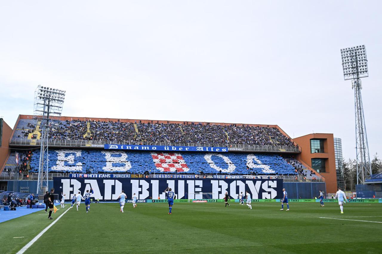 Zagreb: Atmosfera na utakmici GNK Dinamo-HNK Rijeka