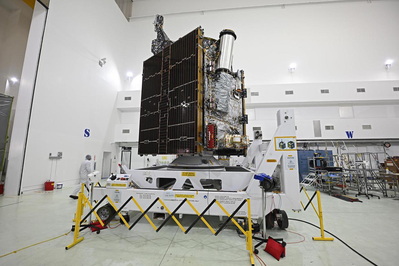 NASA Prepares the Psyche Satellite for Launch Near the Kennedy Space Center, Florida