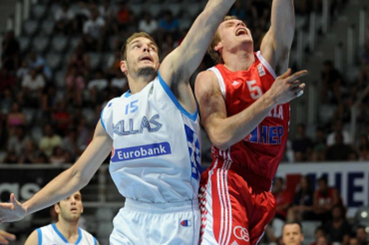 '17.07.2010., Zadar - Europsko prvenstvo u kosarci za juniore do 20 godina. Polufinalni susret izmedju juniorske reprezentacije Hrvatske i Grcke.  Photo: Filip Brala/PIXSELL'