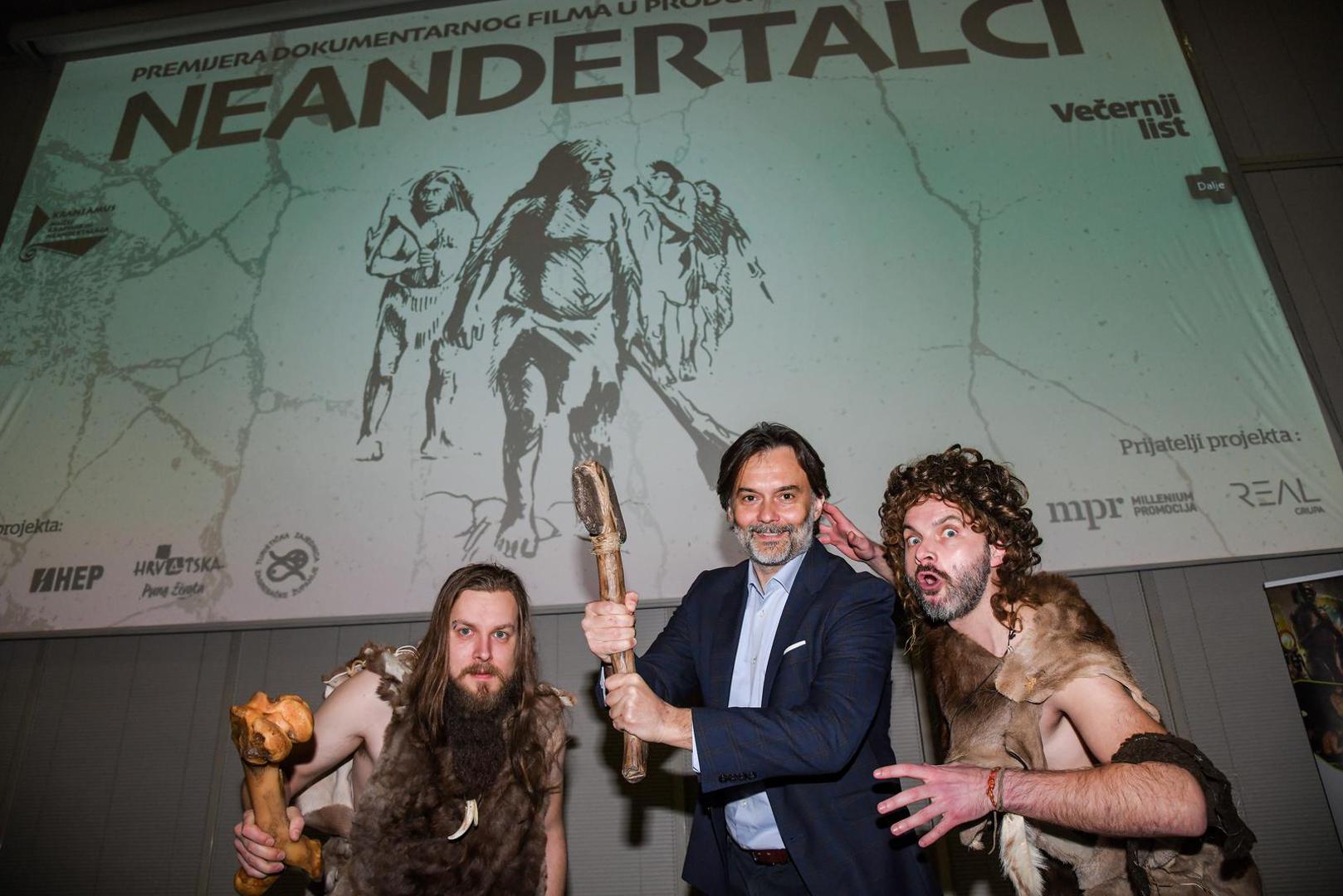 27.02.2023., Krapina -  Premijera filma "Neandertalci" u produkciji Vecernjeg lista u Muzeju krapinskih neandertalaca. Drazen Klaric Photo: Josip Regovic/PIXSELL