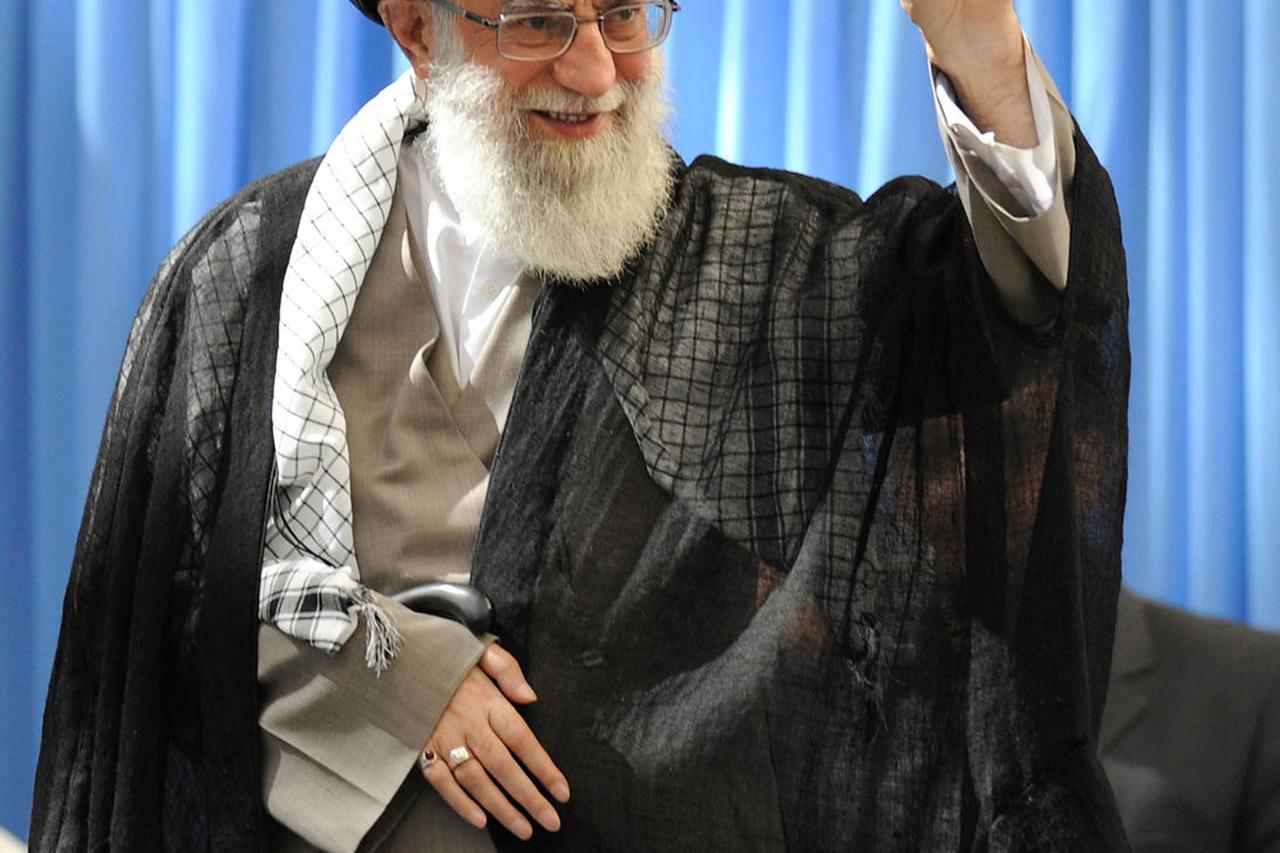 24th Anniversary Of The Death Of Ayatollah Khomeini - TehranIranian supreme leader Ayatollah attends the 24th anniversary of the death of the late founder of the Islamic Republic Ayatollah Ruhollah Khomeini, at his mausoleum in a suburb of Tehran on June 