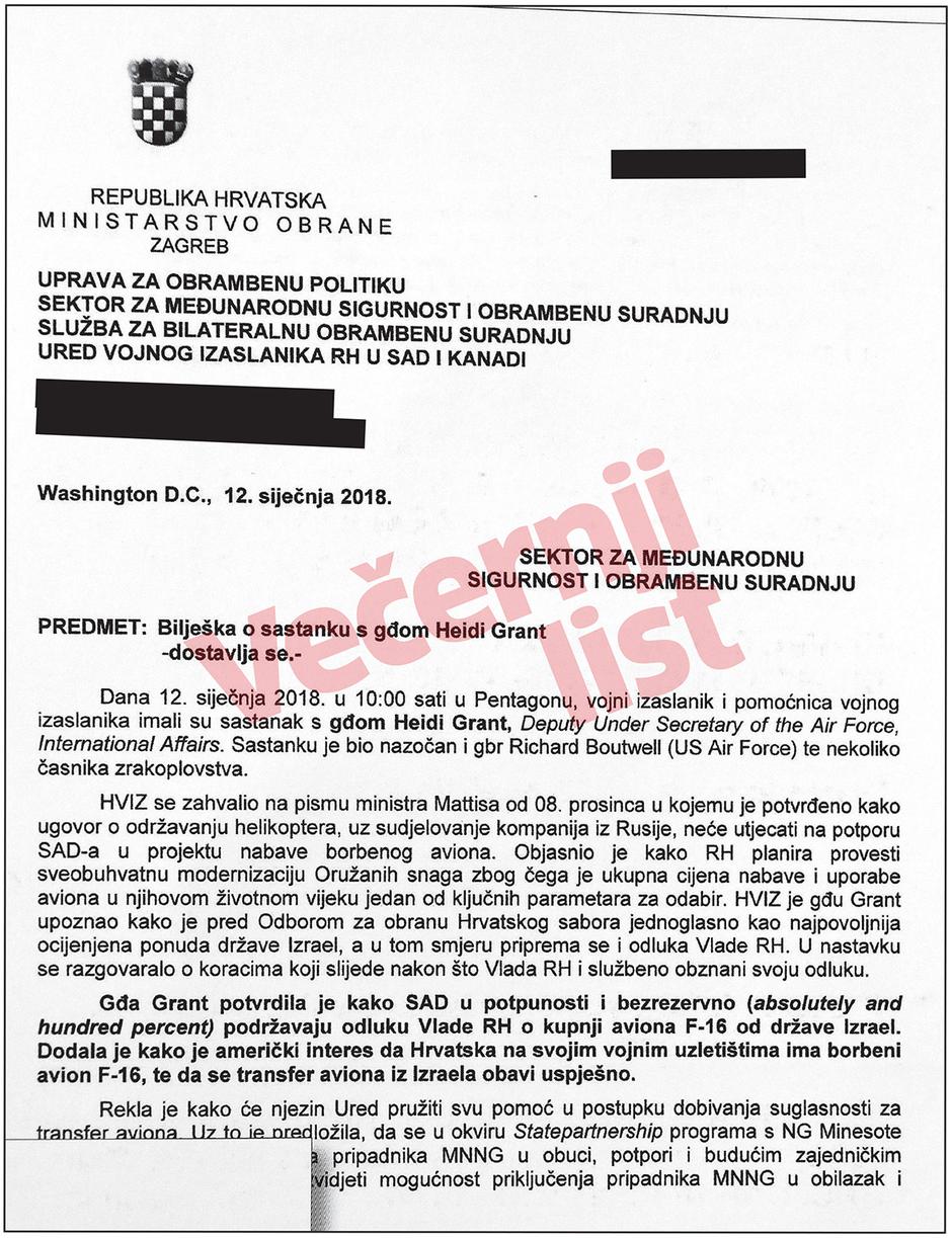 Novi dokumenti o kupnji izraelskih F-16