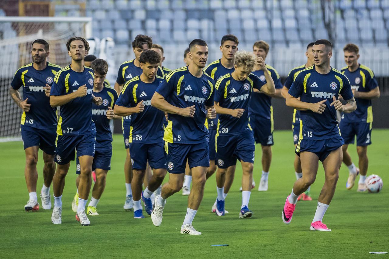 Split: Trening Hajduka uoči sutrašnje utakmice s Pafosom