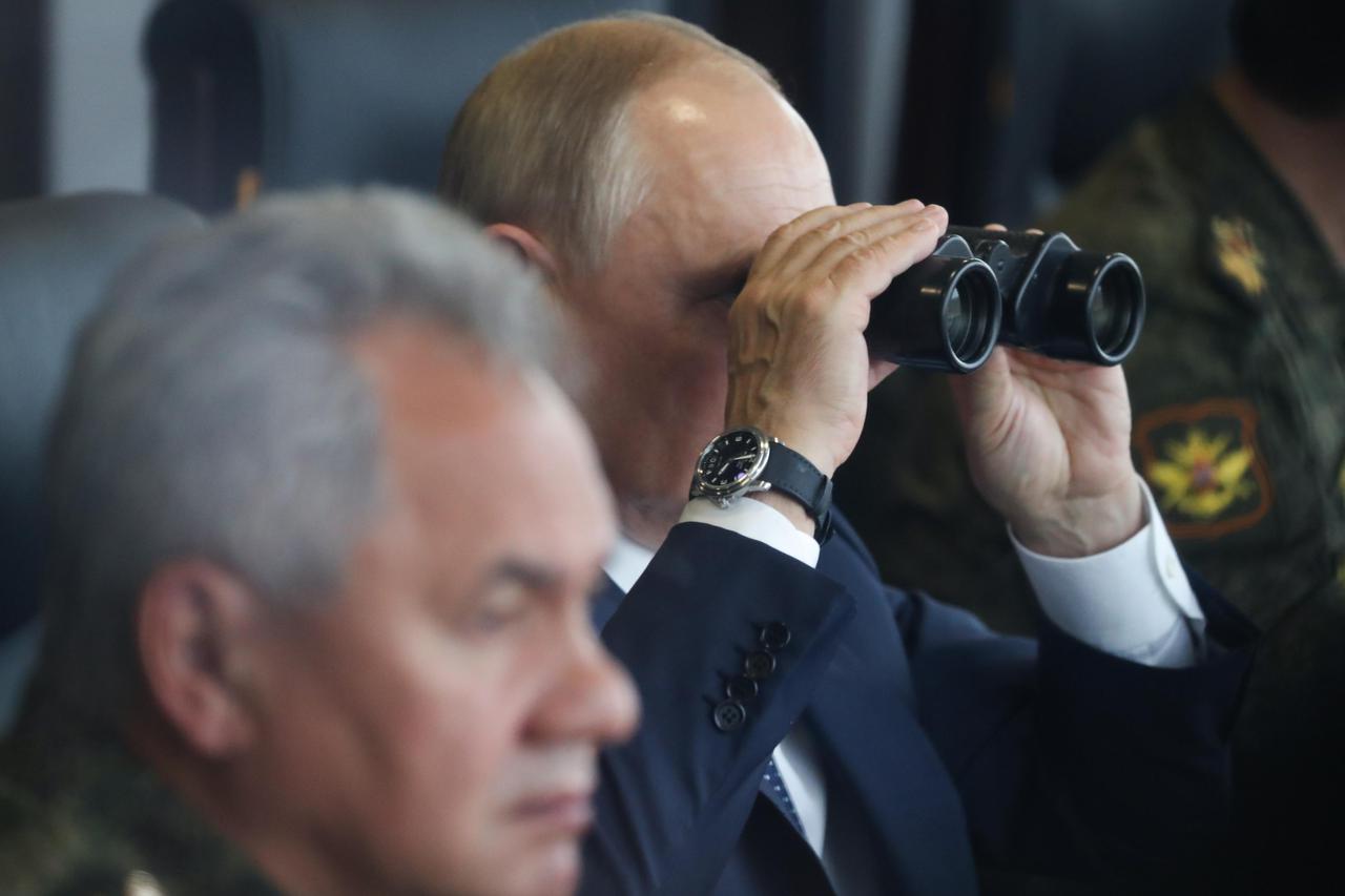 President Putin at Zapad 2021 joint Russian-Belarusian military exercises