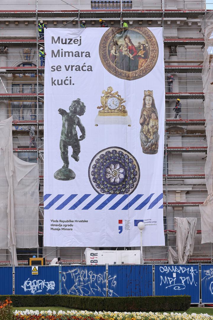  Za projekt obnove, putem Ministarstva kulture i medija angažirano je ukupno 67,7 milijuna eura, a tog iznosa 4.89 milijuna isplaćeno je iz Fonda solidarnosti EU, dok je ostatak sredstava isplaćen iz državnog proračuna i Nacionalnog plana oporavka i otpornosti. Radove izvodi tvrtka Ing-Grad, a dovršetak se očekuje krajem ove godine. 