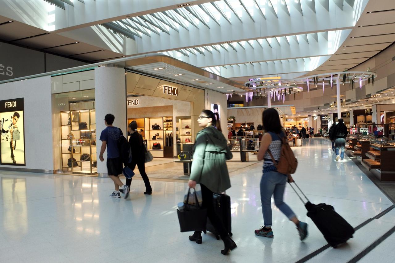 Passengers at Sydney Airport Sydney, Australia