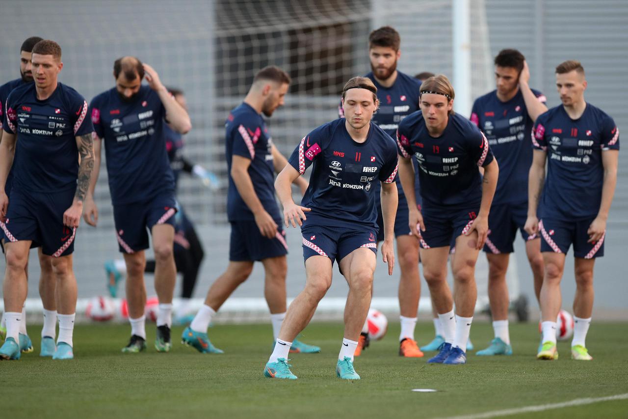 Doha: Hrvatska nogometna reprezentacija odradila je trening