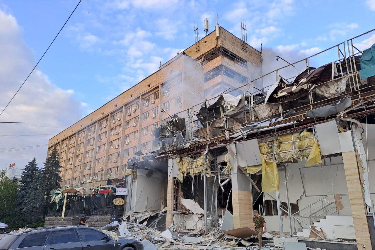 FILE PHOTO: Aftermath of a Russian missile attack in Kramatorsk