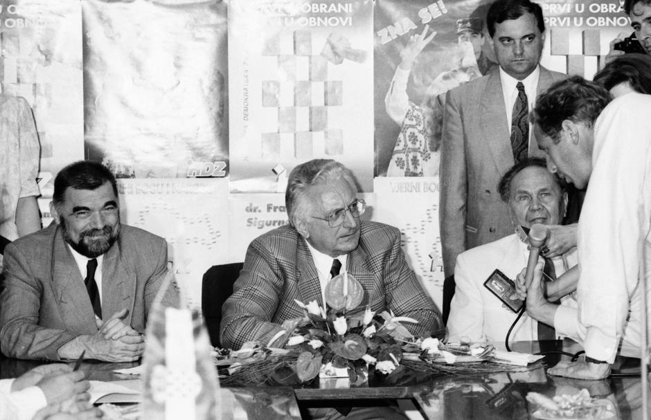 Na prvim predsjedničkim izborima predsjednik RH dr. Franjo Tuđman pobijedio je s osvojenih 56,73% glasova