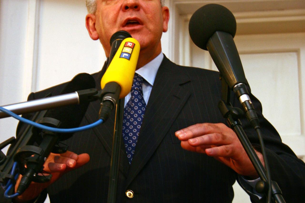 05.01.2007., Zagreb - Pravoslavni Bozic, Ivo Sanader. Photo: Tomislav Miletic/PIXSELL