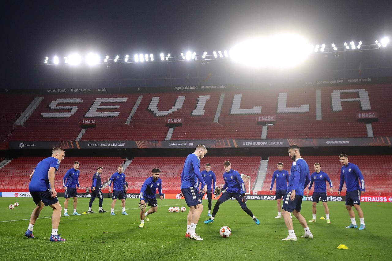 Sevilla: Trening GNK Dinamo uoči utakmice UEFA Europa lige protiv FC Sevilla