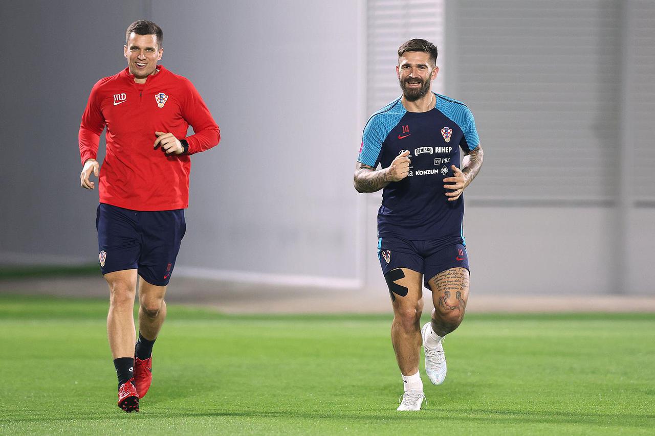 Prvi trening Hrvatske nogometne reprezentacije na trening kampu Al Ersal 3 u Dohi