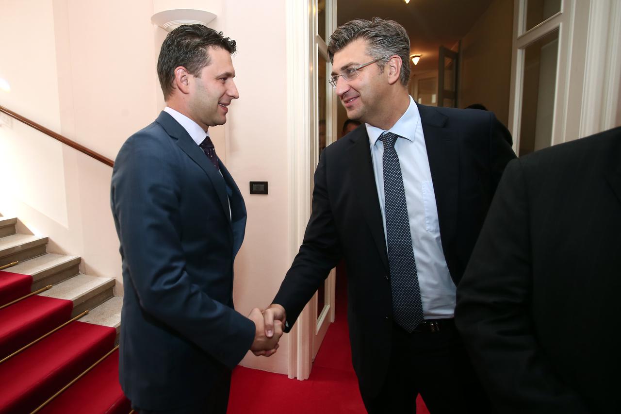 Božo Petrov i Andrej Plenković