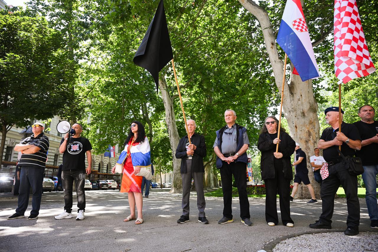 Zagreb: Prosvjed "Dragan Paravinja - smrtna kazna, a ne sloboda!" u organizacija A-HSP-a