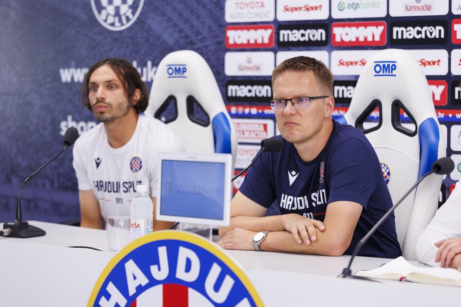 Split: HNK Hajduk održao konferenciju za medije uoči utakmice konferencijske lige