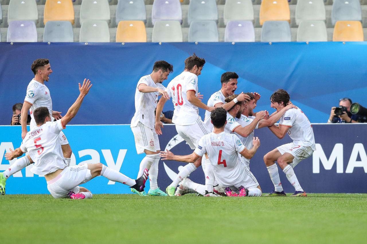 Utakmica četvrtfinala Europskog U21 prvesntva između Španjolske i Hrvatske