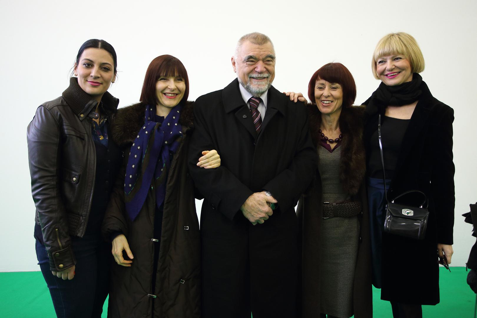 01.02.2013., Zagreb -  U Kineskom paviljonu na Zagrebackom  velesajmu odrzana je promocija knjige Kina na Balkanu. Sasa Mesic, Stjepan Mesic, Dunja Mesic, Zrinka Vrabec Mojzes.rPhoto: Davor Puklavec/PIXSELL