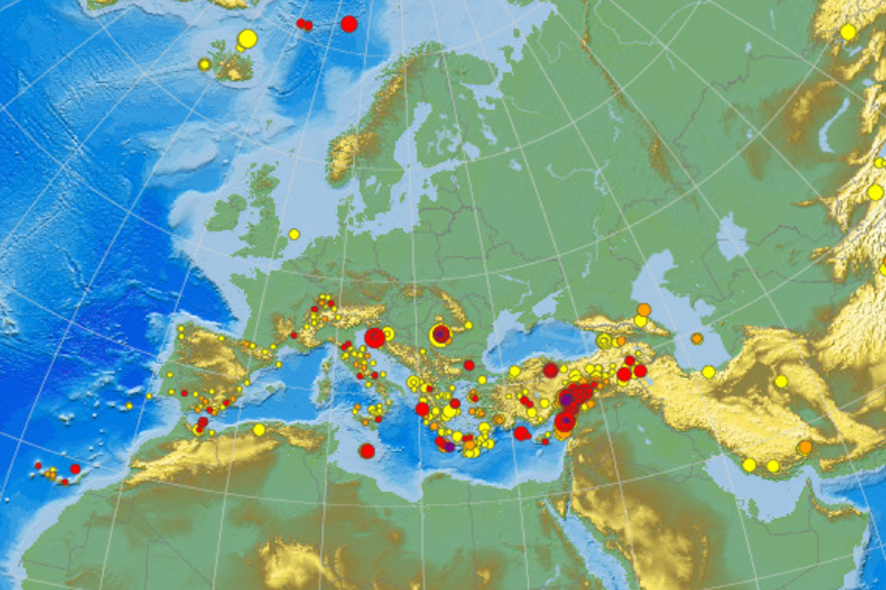Potresi u proteklih tjedan dana