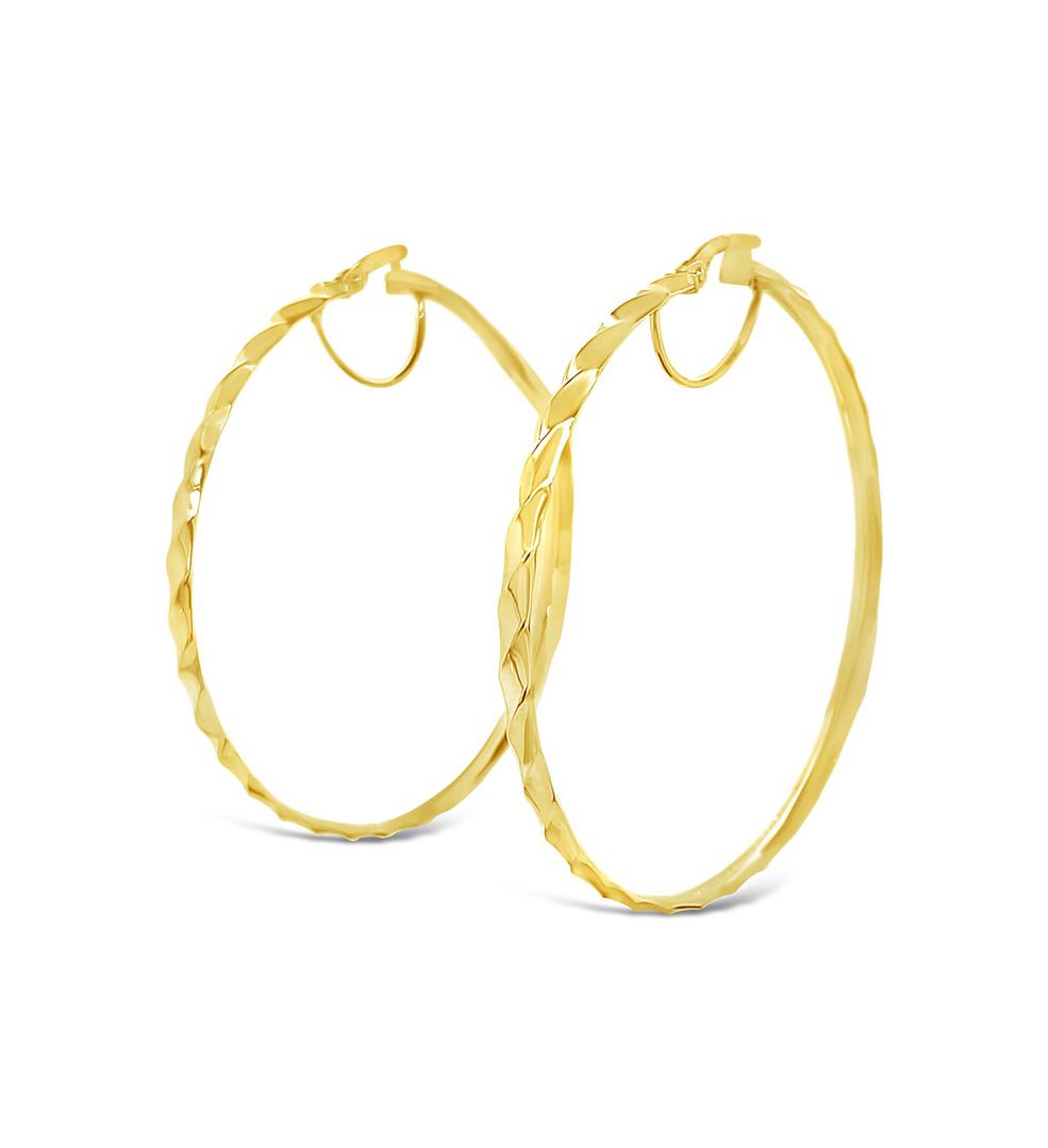 Zlatarna Dodic -Textured Loops zlatne naušnice_3.120,00 kn