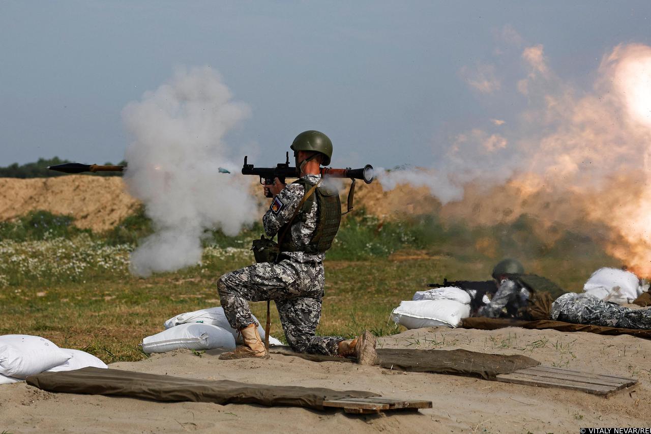 Russian marines take part in the International Army Games in Kaliningrad region