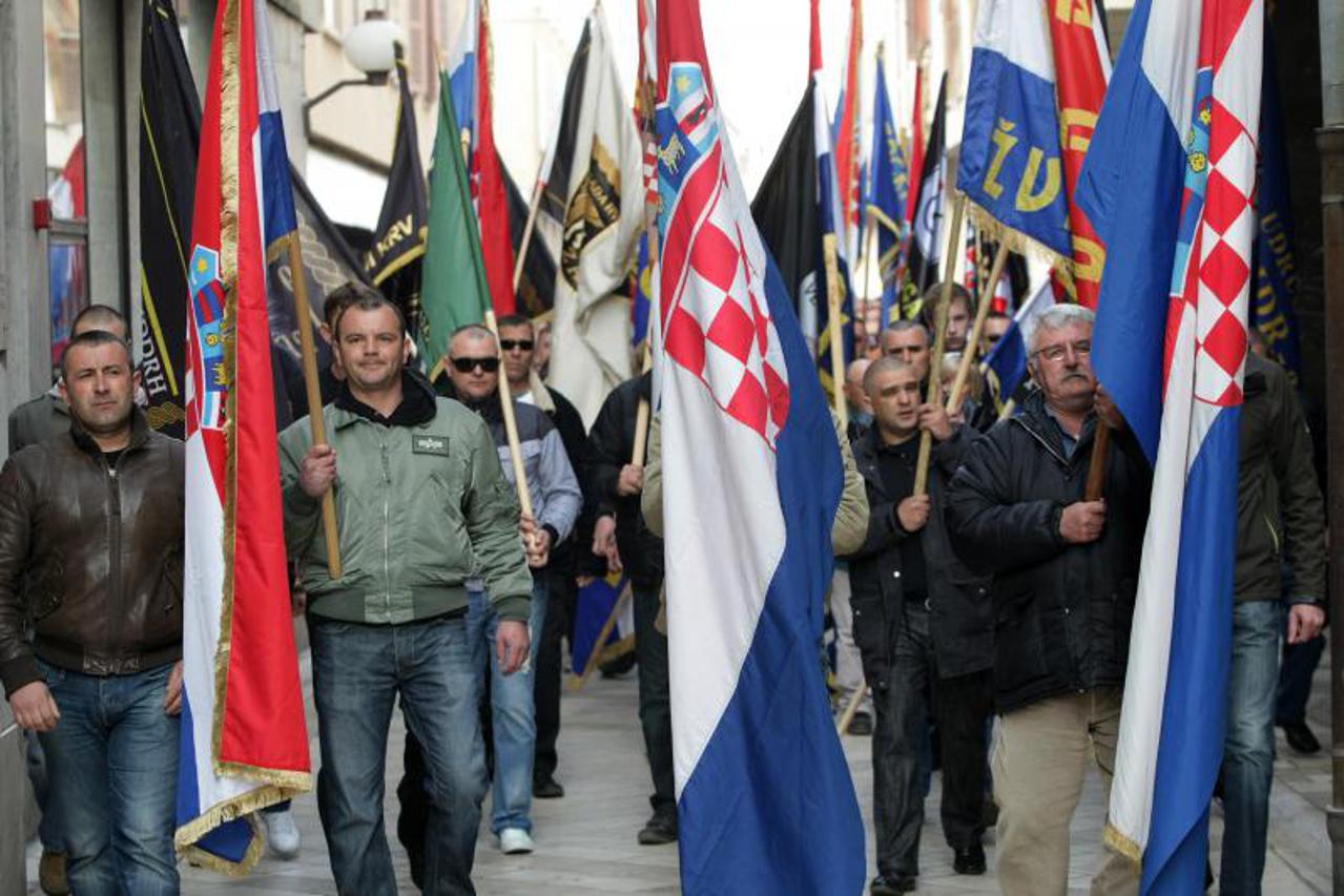 branitelji, prosvjed u Zadru (1)