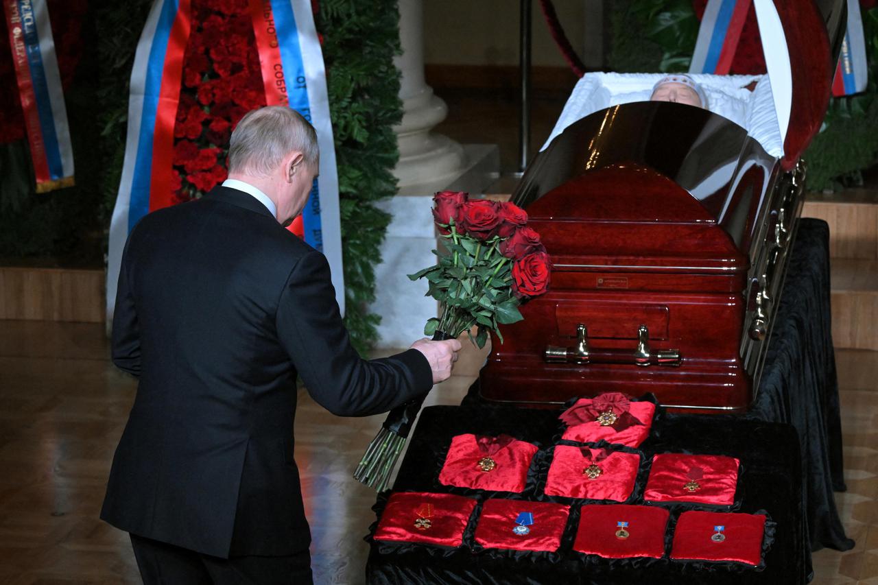 Memorial service for Russian politician Vladimir Zhirinovsky in Moscow