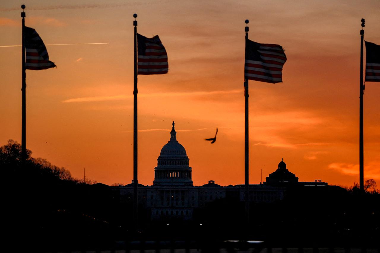A view of the U.S. Capitol after United States and Israel launched strikes on Iran