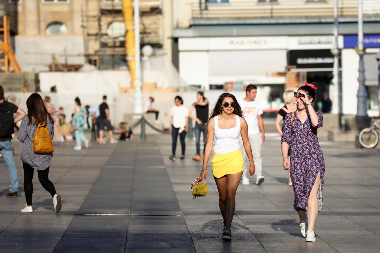 Toplo i sunčano poslijepodne u Zagrebu