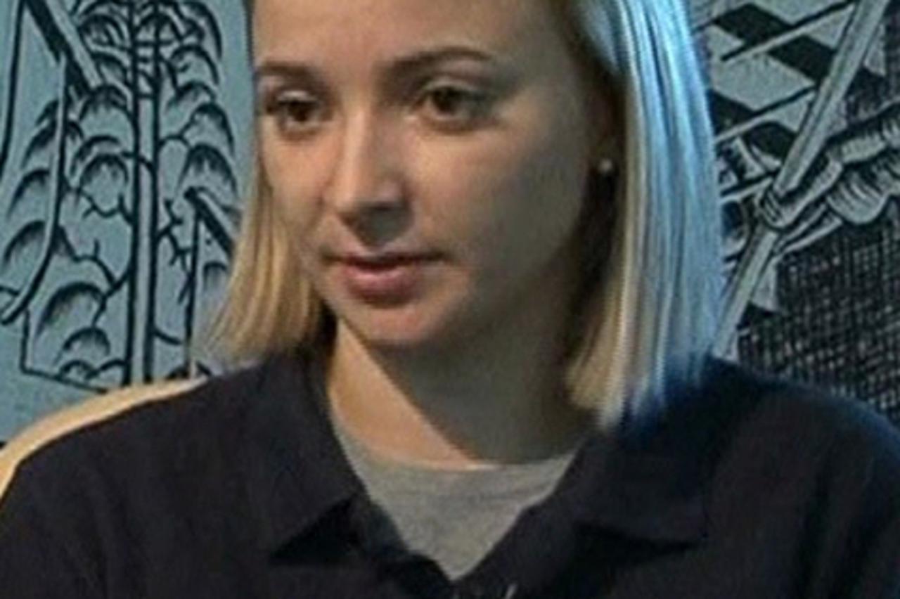 \'Still image from video shows former Costa Concordia crew member Domnica Cemortan speaking during a television interview recorded on January 17, 2012 in Chisinau. Cemortan, who happened to be onboard