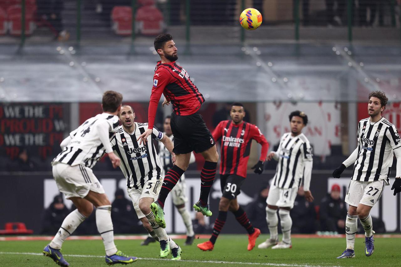 italian soccer Serie A match - AC Milan vs Juventus FC