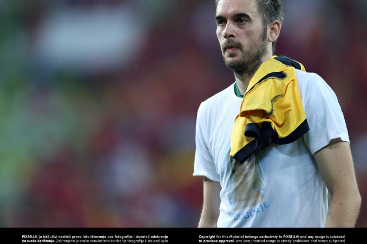 '18.06.2012., Gdanjsk, Poljska - Europsko nogometno prvenstvo Euro 2012. Skupina C, Hrvatska - Spanjolska. Stipe Pletikosa Photo: Goran Stanzl/PIXSELL'