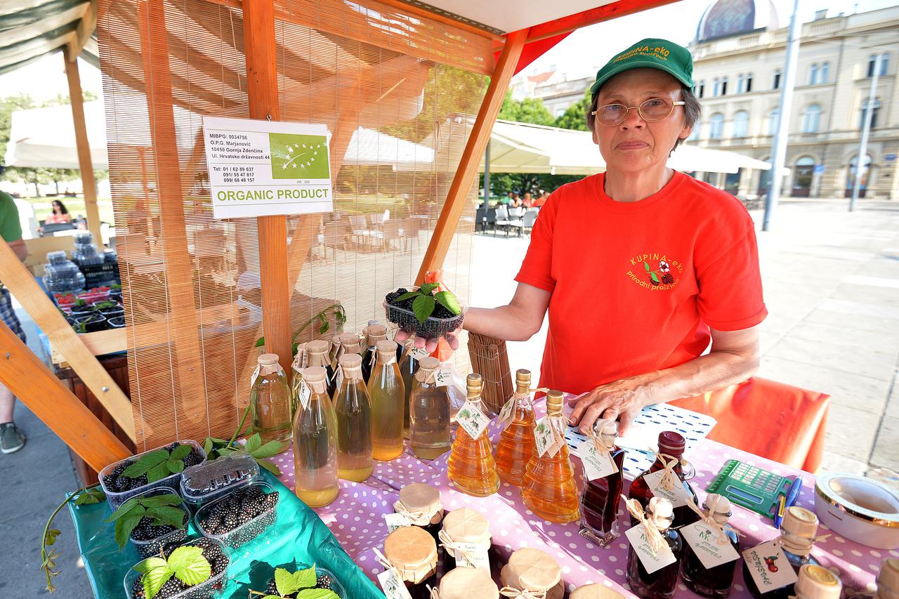  Gradonacelnik Milan Bandic otvorio je Dane zagrebackih kupina na Trgu kralja Tomislava