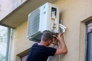They can cost up to €10,000. There are severe fines for installing air conditioning on the exterior walls