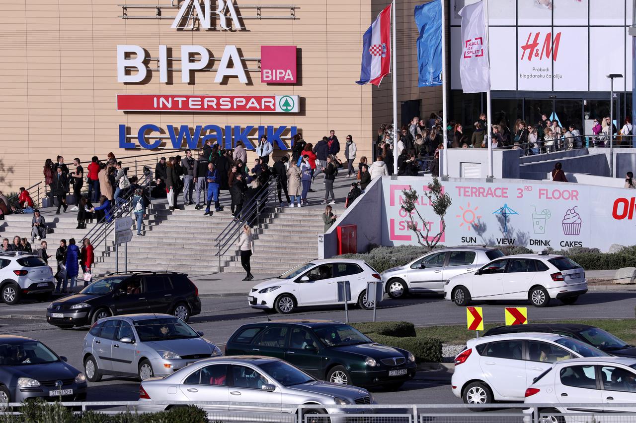 Mall of Split, još jedan centar koji je evakuiran zbog dojave o bombi