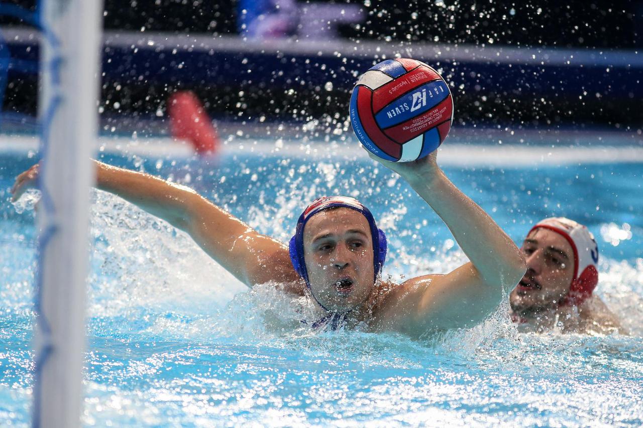 Beograd: Utakmica 2. kola 37. Europskog vaterpolo prvenstva, Gruzija - Hrvatska