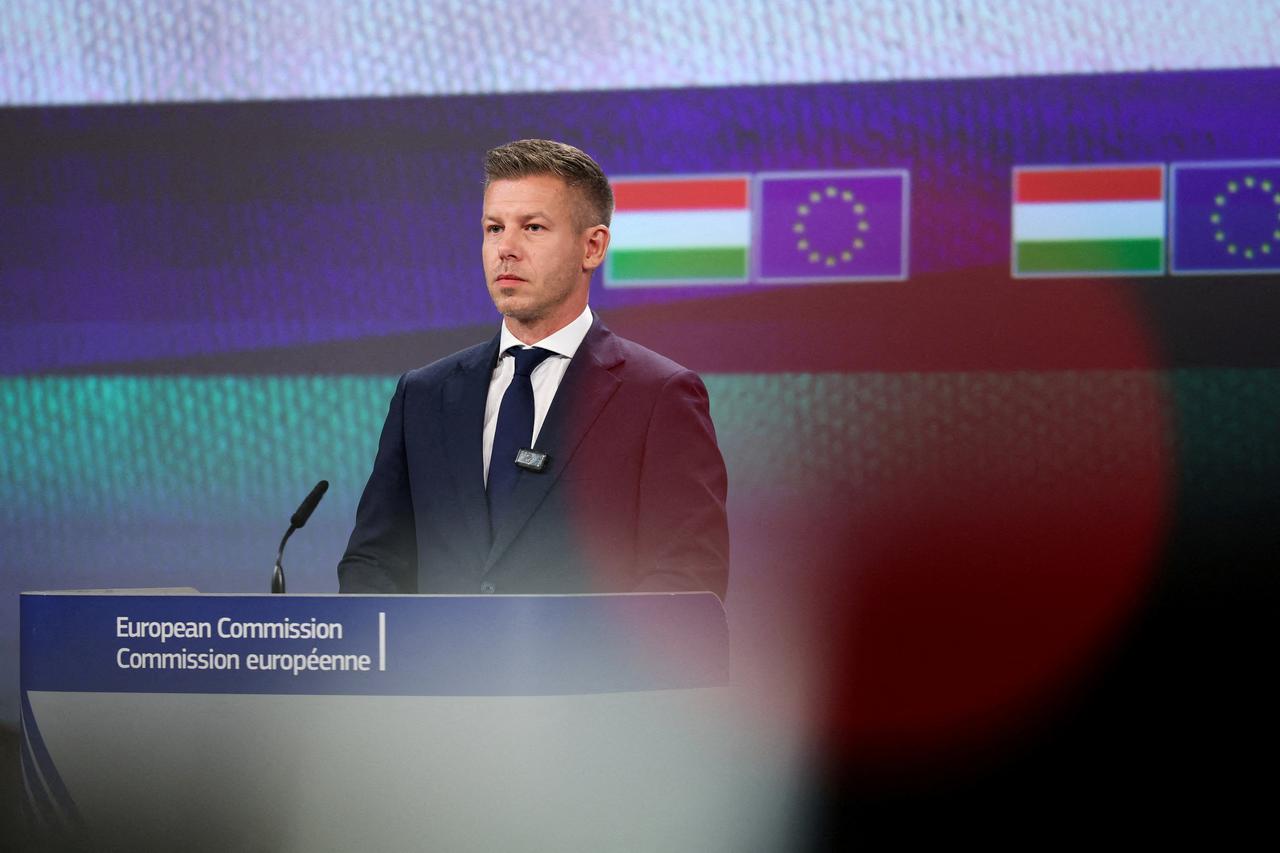 FILE PHOTO: Hungarian Prime Minister Magyar visits Brussels