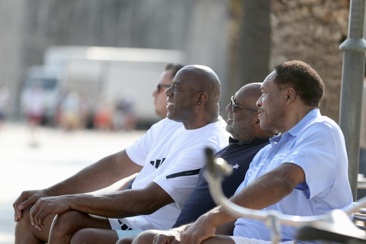Trogir: Magic Johnson prošetao po rivi s prijateljima